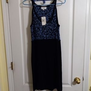 Carmen Marc Valvo Sleeveless Knit Dress NWT size Medium Petite